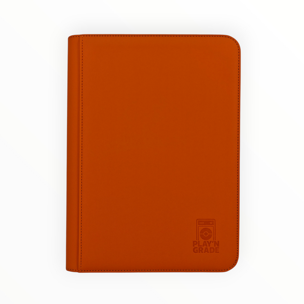CLASSEUR 360 CARTES ZIP - 3x3 - ORANGE