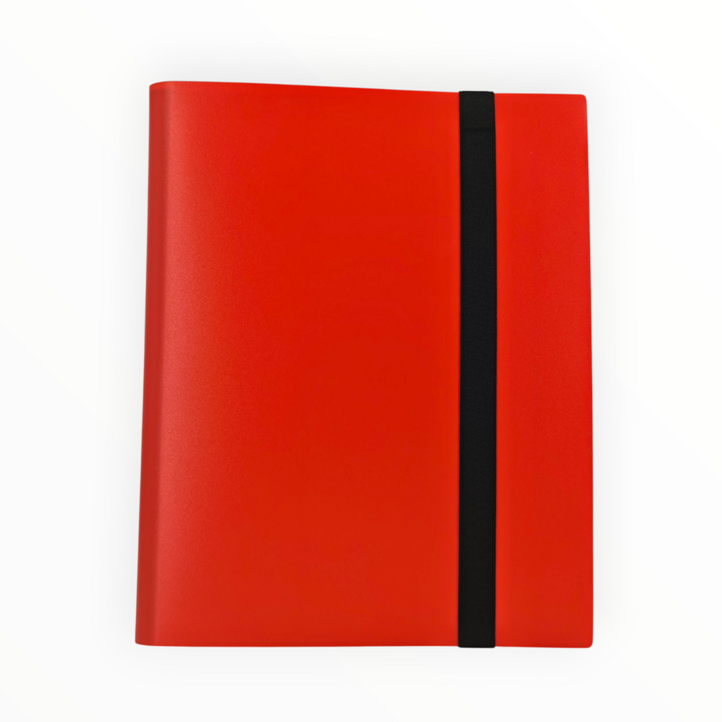 CLASSEUR 360 CARTES SOUPLE - 3x3 - ROUGE