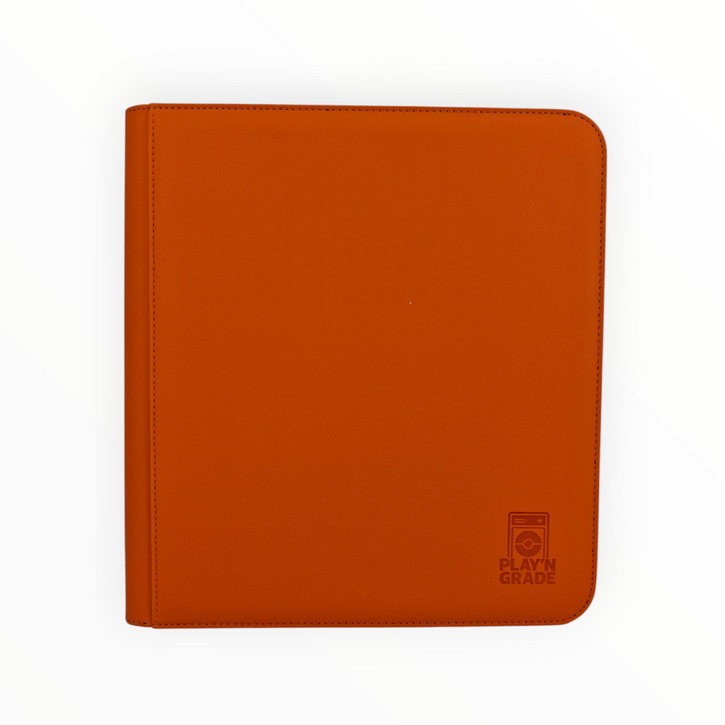 CLASSEUR 480 CARTES ZIP - 4x3 - ORANGE
