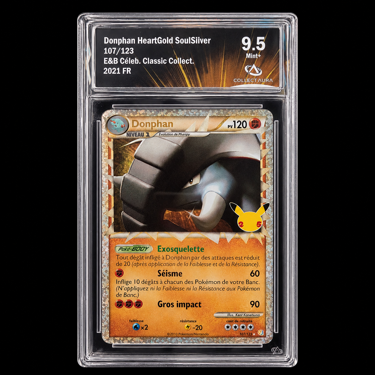 donphan-107-123 Célébrations FR Collect Aura 9.5 Mint+