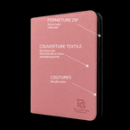 Classeur Toploaders ZIP rose 4x4 — caractéristiques de la couverture