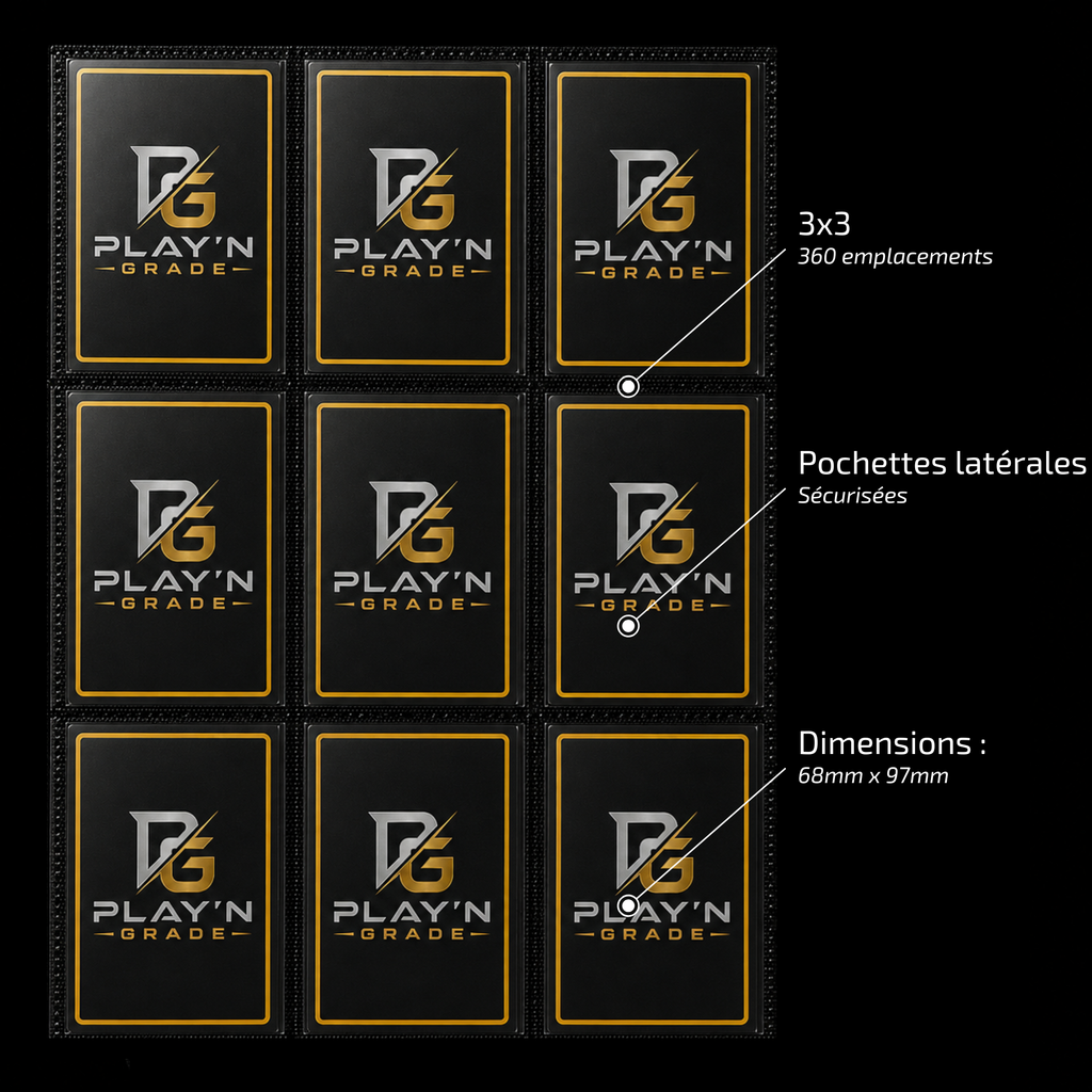 STANDARD CARD BINDER - 3x3 - 360 SLOTS