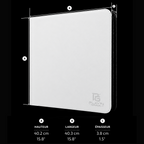 Classeur Toploaders ZIP blanc 4x3 — dimensions