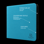 Classeur Toploaders ZIP bleu 4x3 — caractéristiques de la couverture
