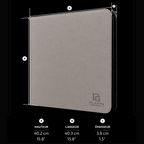 Classeur Toploaders ZIP gris 4x3 — dimensions