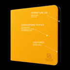 Classeur Toploaders ZIP jaune 4x3 — caractéristiques de la couverture