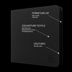 Classeur Toploaders ZIP noir 4x3 — caractéristiques de la couverture