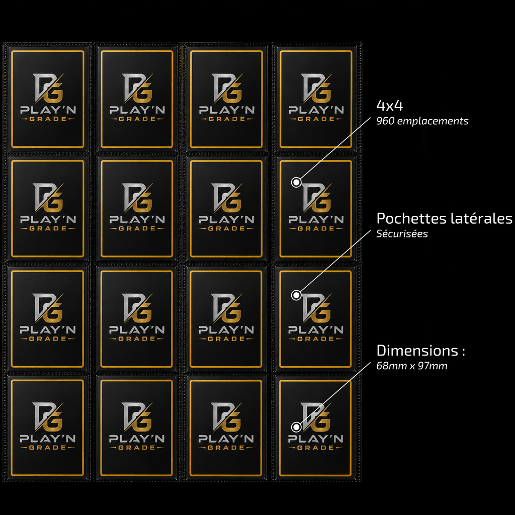 PREMIUM CARD BINDER - 4x3 - 480 SLOTS