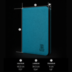 Classeur 960 cartes zip - 4x4 - bleu – dimensions