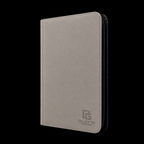 Classeur cartes ZIP gris Play’n’Grade, format étroit, zip noir sur fond noir