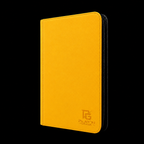 Classeur cartes ZIP jaune Play’n’Grade, format étroit, zip noir sur fond noir