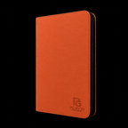 Classeur cartes ZIP orange Play’n’Grade, format étroit, zip noir sur fond noir