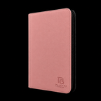 Classeur cartes ZIP rose Play’n’Grade, format étroit, zip noir sur fond noir
