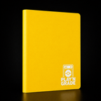 Classeur 360 cartes souple - 3x3 - jaune – vue de profil