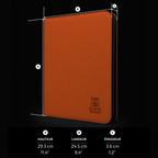 CLASSEUR 160 TOPLOADER ZIP - 2x2 - ORANGE