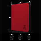 CLASSEUR 160 TOPLOADER ZIP - 2x2 - ROUGE
