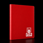Classeur 360 cartes souple - 3x3 - rouge – vue de profil