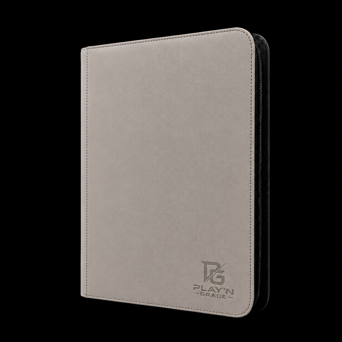 Classeur Toploaders ZIP gris Play’n’Grade — vue de profil