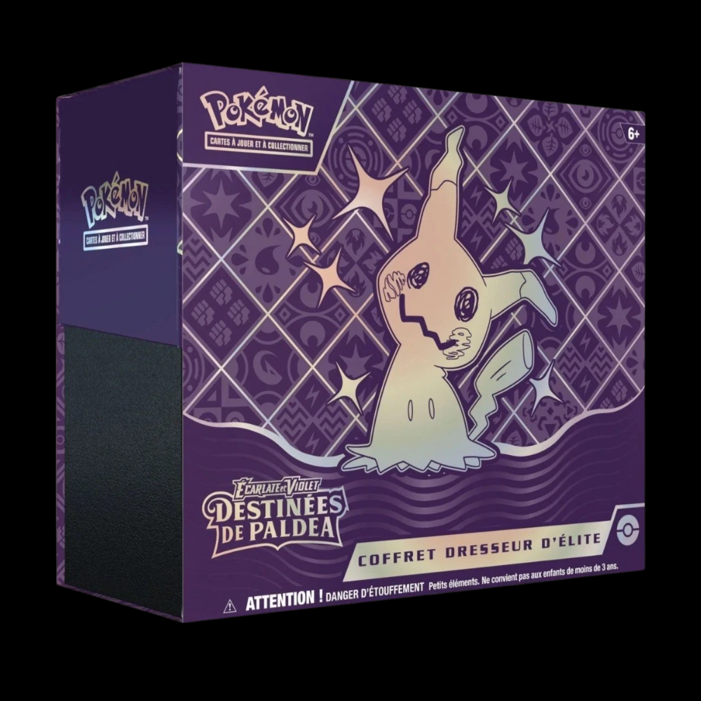 ETB Pokémon | EV4.5 | Destinées de Paldea (FR) | Avec Protection acrylique