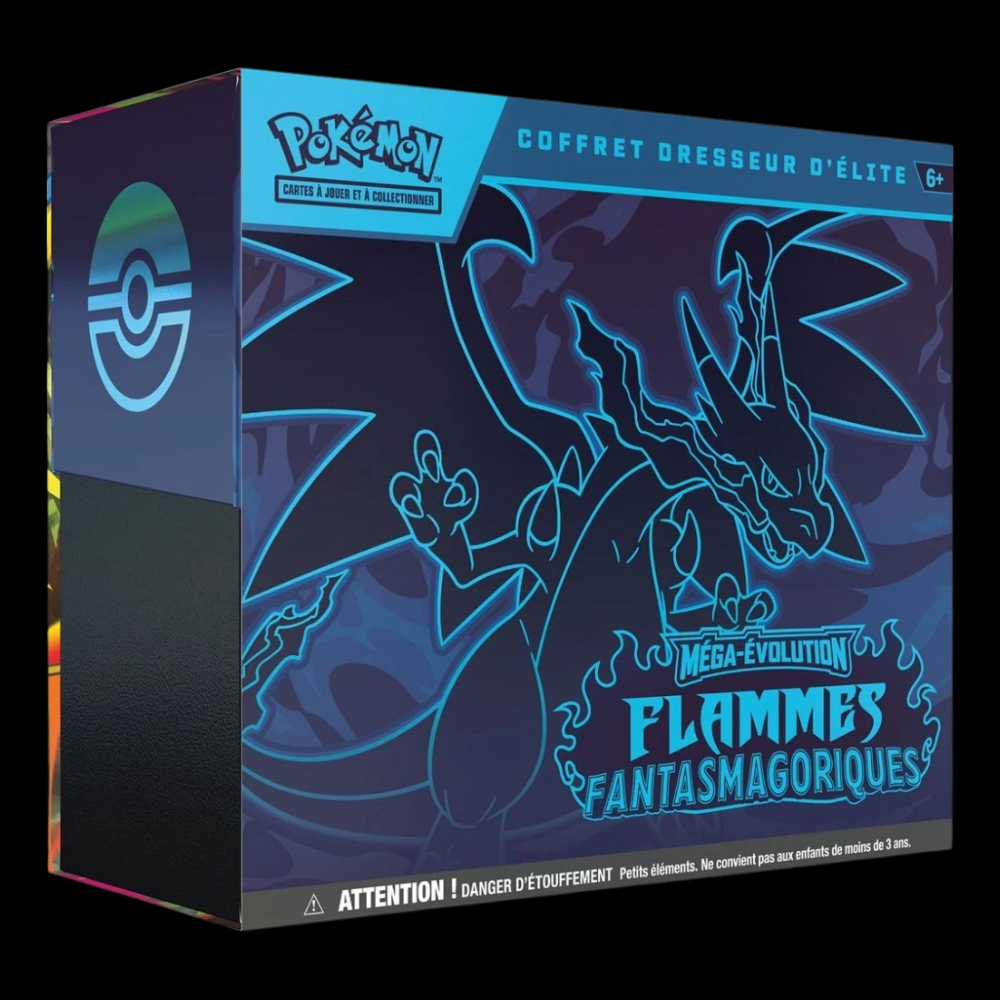 ETB Pokémon | ME2 | Flammes Fantasmagoriques (FR) | Avec Protection acrylique