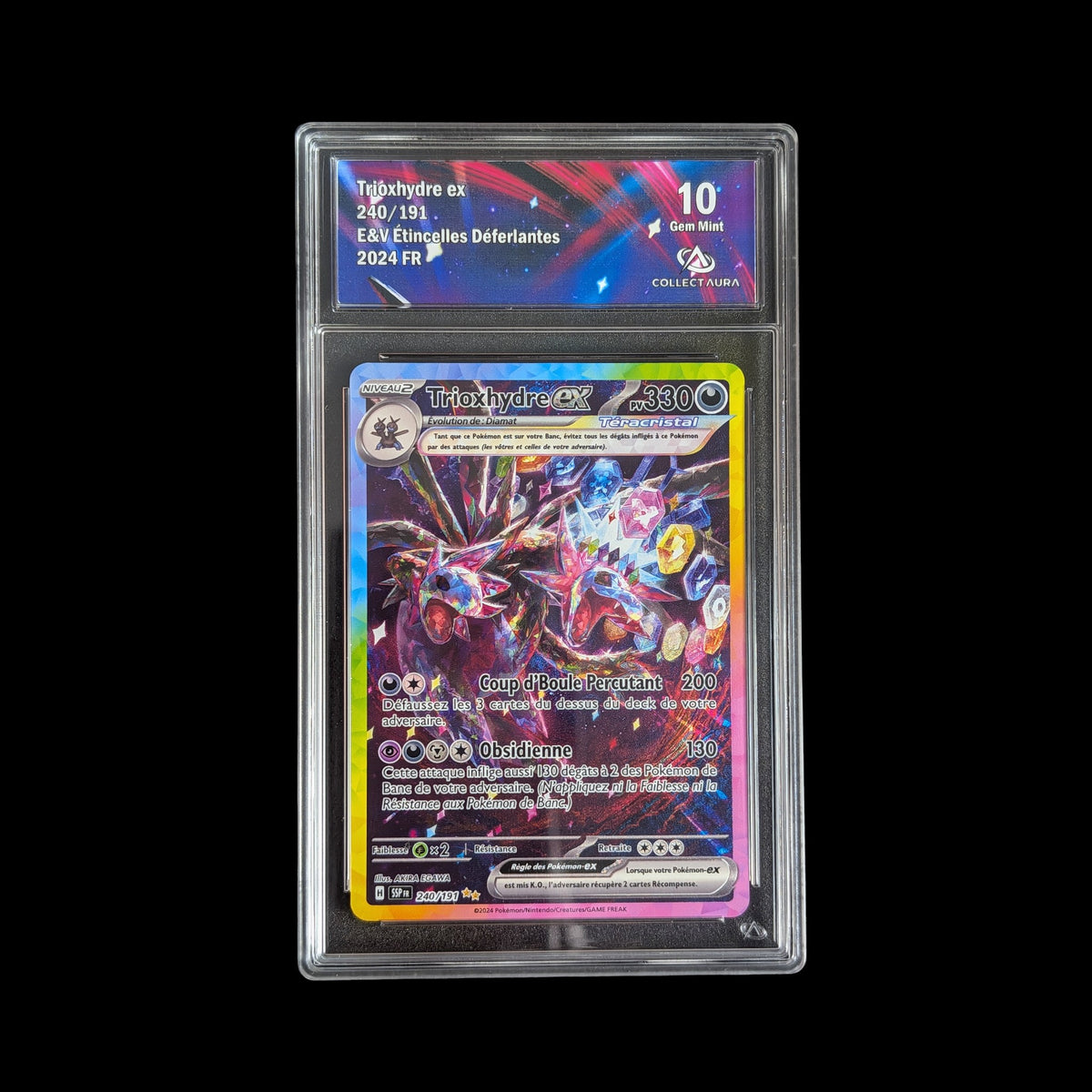 Trioxhydre ex - Collect Aura 10 - 240/191 - Étincelles Déferlantes - Écarlate & Violet – recto